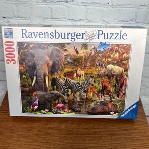 RAVENSBURGER "African Animal World" Jigsaw Puzzle 3000 Pieces Premium open box